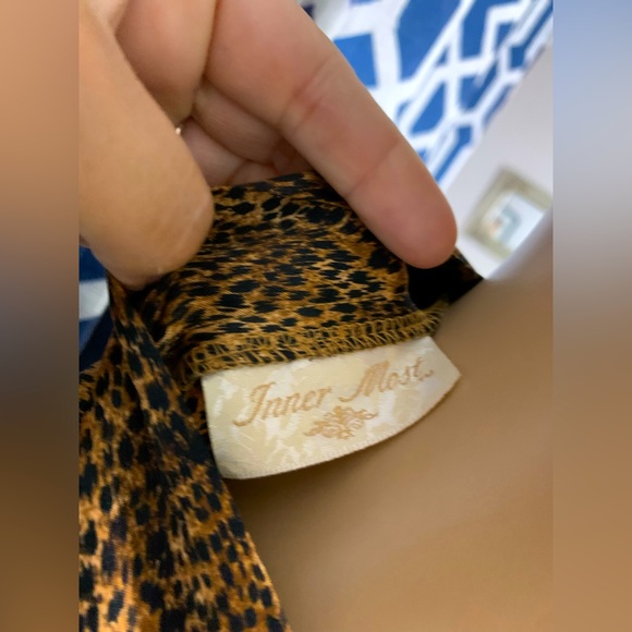 Satin Cheetah Robe by Inner Most - Picture 4 of 4